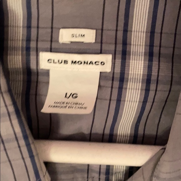 Club Monaco men’s snap button long sleeve shirt - Picture 2 of 4